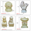 high quality pillar decoration plastic cement animal sculpture mould lion concrete statue mold